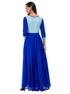 round neck layered gown - 16693223 - Standard Image - 3