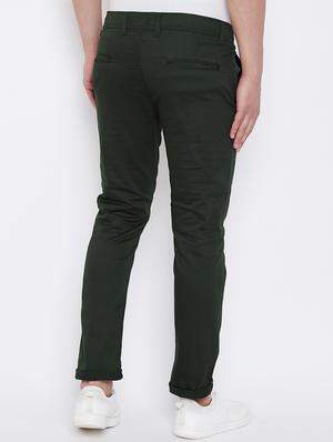 green solid chinos - 16693608 - Standard Image - 3