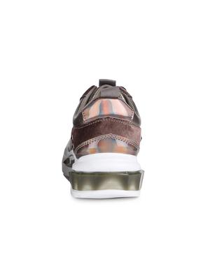 metallic leatherette laceup casual shoes - 16693725 - Standard Image - 3
