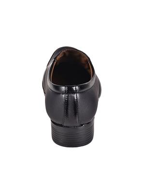 black leatherette slip ons - 16694088 - Standard Image - 3