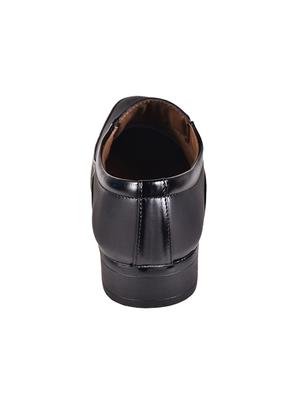 black leatherette slip ons - 16694089 - Standard Image - 3