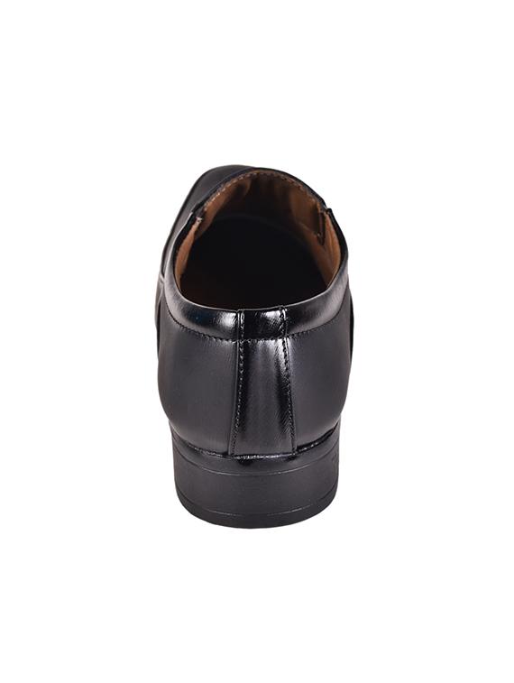 black leatherette slip ons - 16694089 - Zoom Image - 3