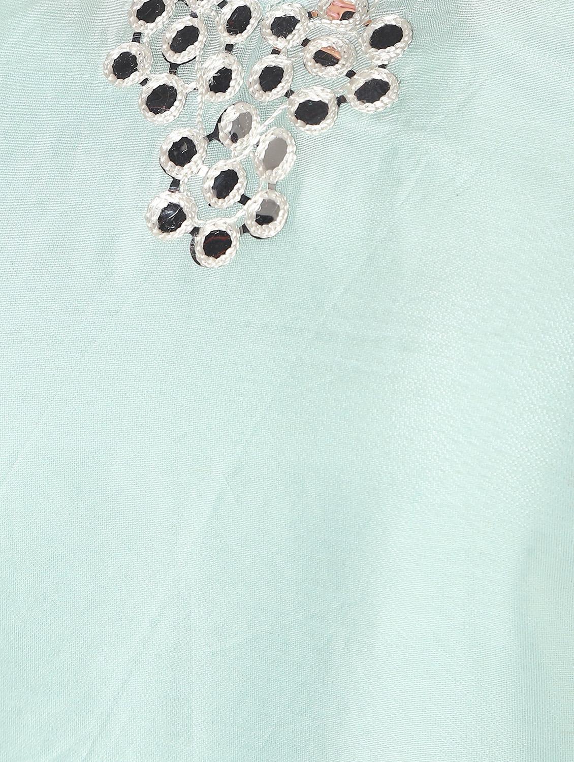 mirror work solid straight kurta - 16694374 - Zoom Image - 6