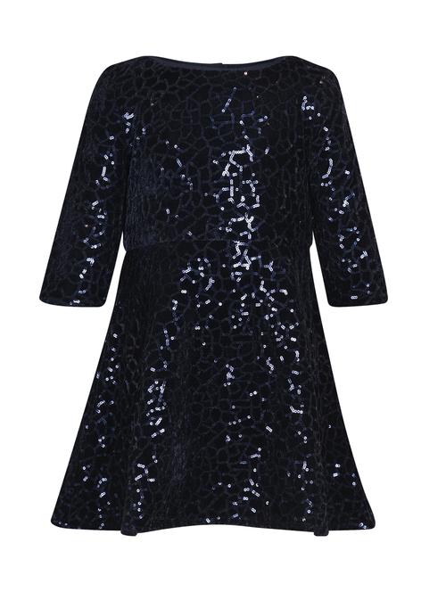 boat neck sequined frock - 16694439 - Standard Image - 1