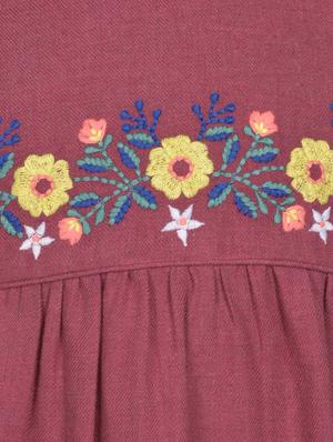 frill detail gathered frock - 16694447 - Standard Image - 3