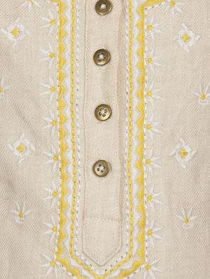 round neck gathered frock - 16694448 - Standard Image - 3