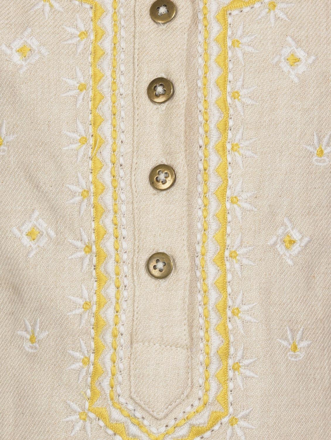 round neck gathered frock - 16694448 - Zoom Image - 3