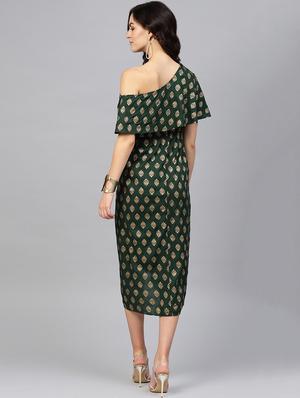 single cold shoulder asymmetric dress - 16694733 - Standard Image - 3