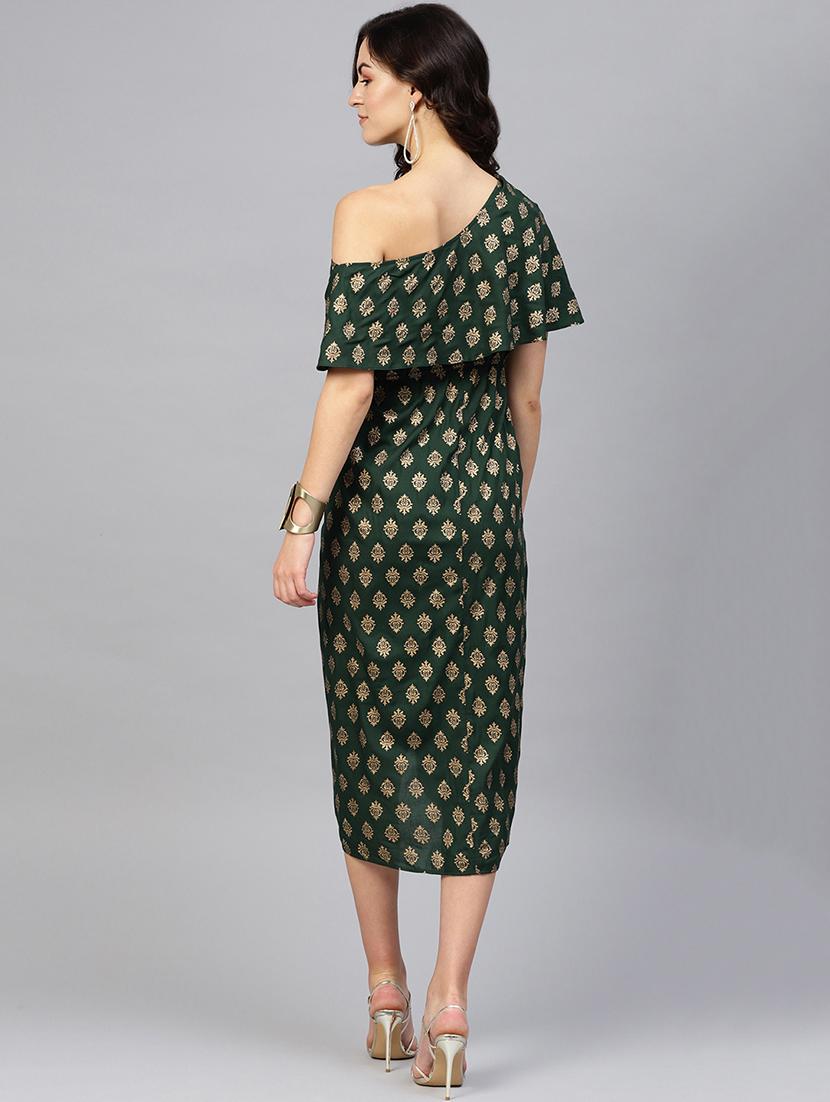 single cold shoulder asymmetric dress - 16694733 - Zoom Image - 3