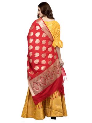 floral embroidered dupatta - 16694803 - Standard Image - 3