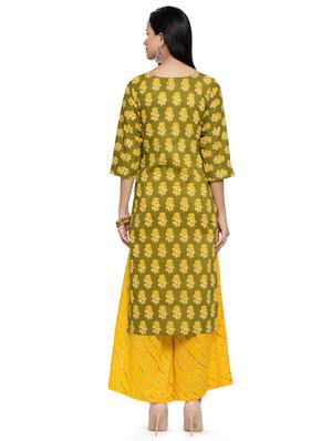 floral print kurta palazzo set - 16694878 - Standard Image - 3