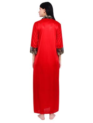 contrast floral lace nightwear set - 16695043 - Standard Image - 3