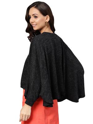 bat wing sleeved solid top - 16695271 - Standard Image - 3