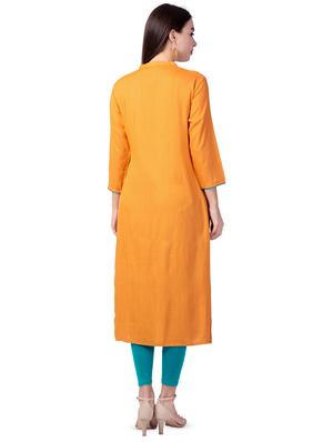 tonal embroidered straight kurta - 16695488 - Standard Image - 3