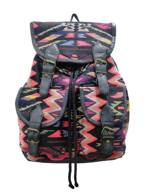 multi colored cotton regular backpack - 16695713 - Standard Image - 1
