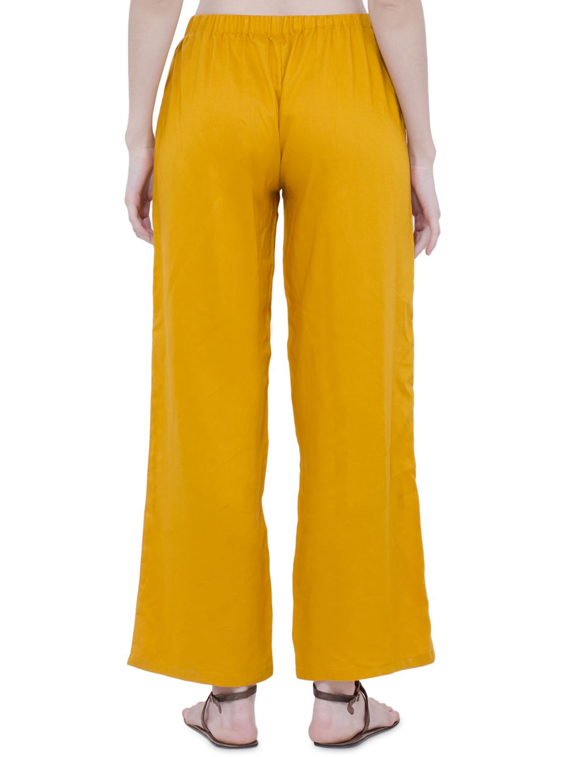 high rise solid straight palazzo - 16695729 - Zoom Image - 3
