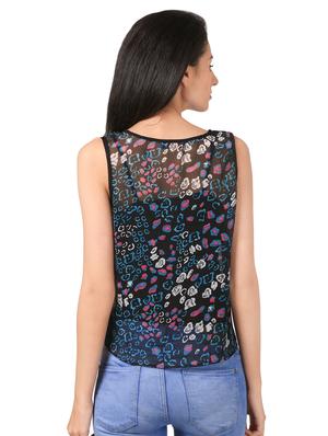 round neck animal print tank top - 16695808 - Standard Image - 3