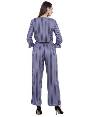 tie knot striped top and pant set - 16695816 - Standard Image - 3