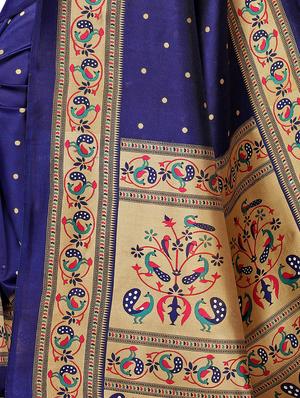 conversational printed bordered saree with blouse - 16695848 - Standard Image - 3