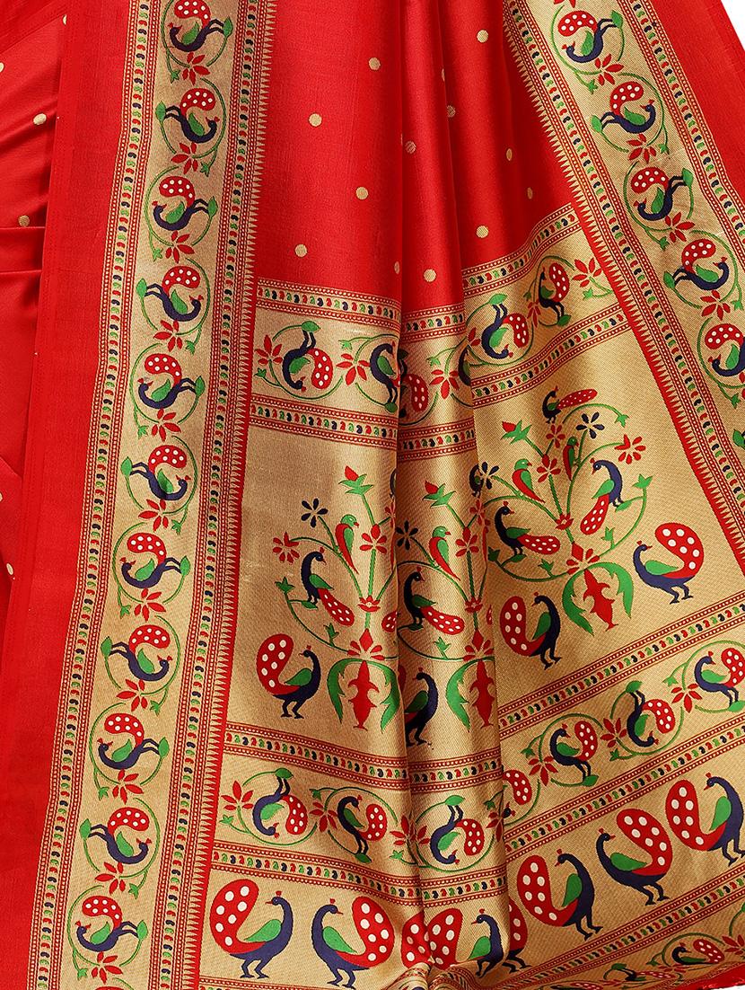 conversational printed bordered saree with blouse - 16695852 - Zoom Image - 3