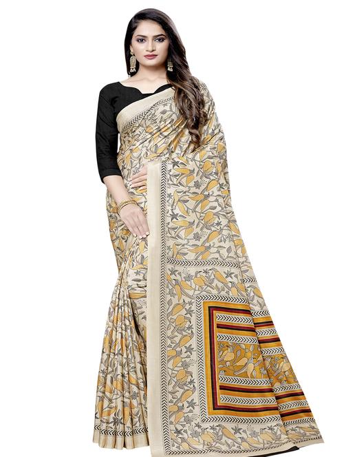 conversational printed saree with blouse - 16696206 - Standard Image - 1