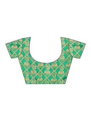conversational kanjivaram saree with blouse - 16696651 - Standard Image - 3