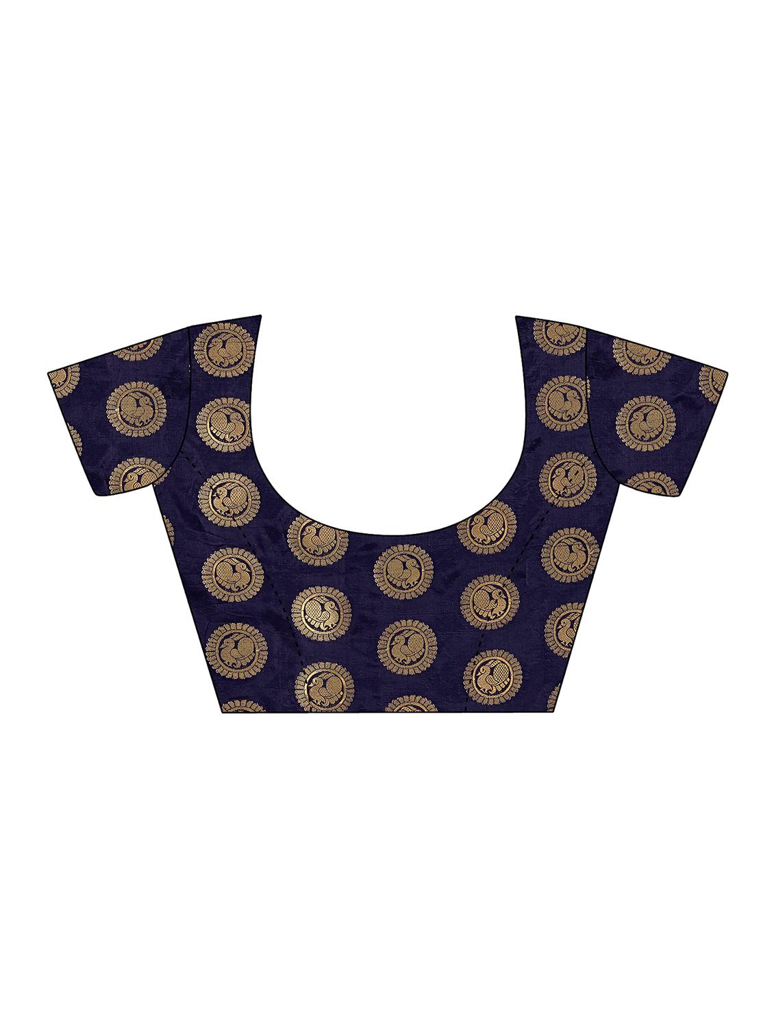 conversational kanjivaram saree with blouse - 16696669 - Zoom Image - 3