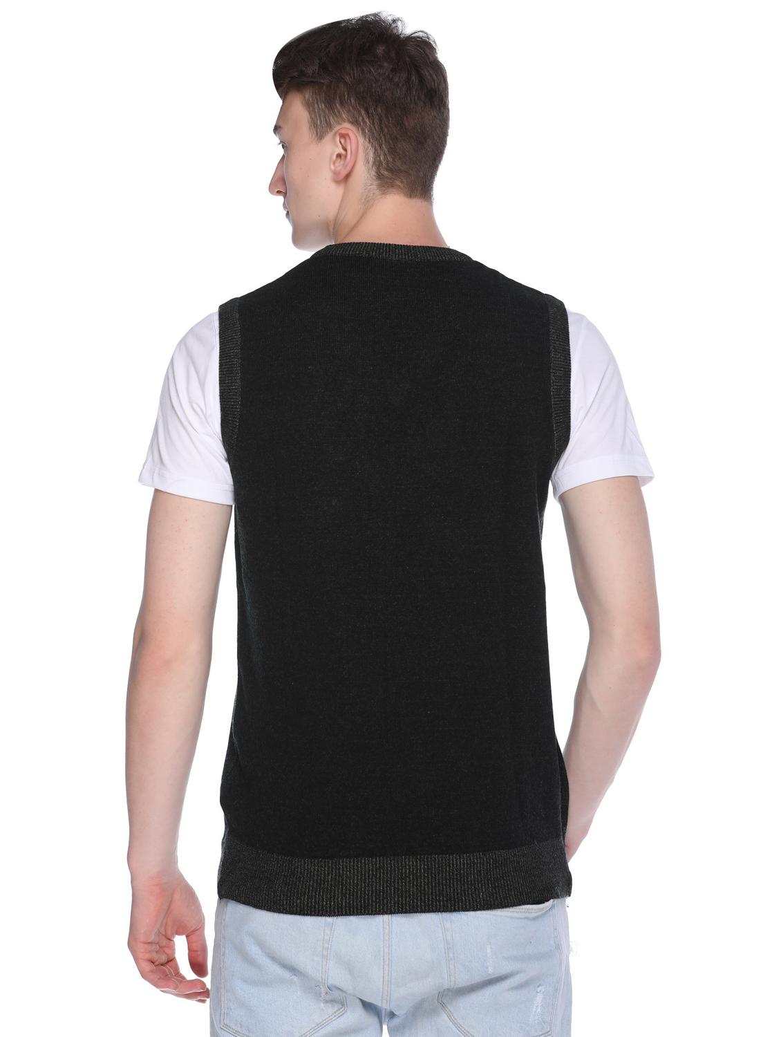 black acrylic printed pullover - 16696698 - Zoom Image - 3