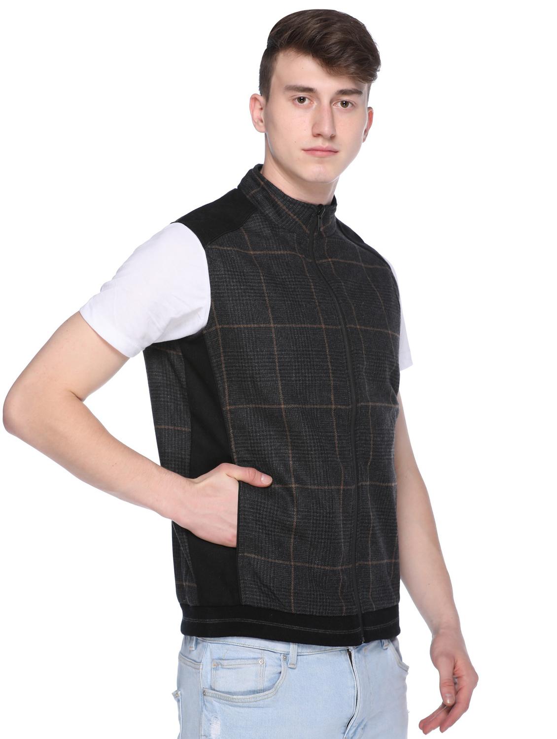 brown checkered reversible jacket - 16696712 - Zoom Image - 3