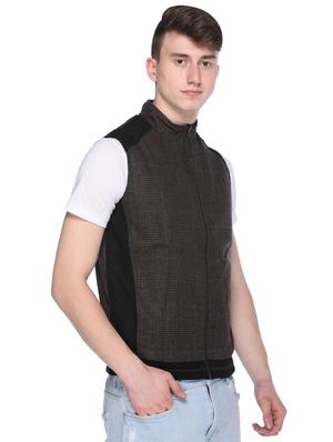grey checkered reversible casual jacket - 16696714 - Standard Image - 3