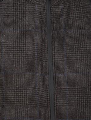 grey checkered reversible casual jacket - 16696714 - Standard Image - 6