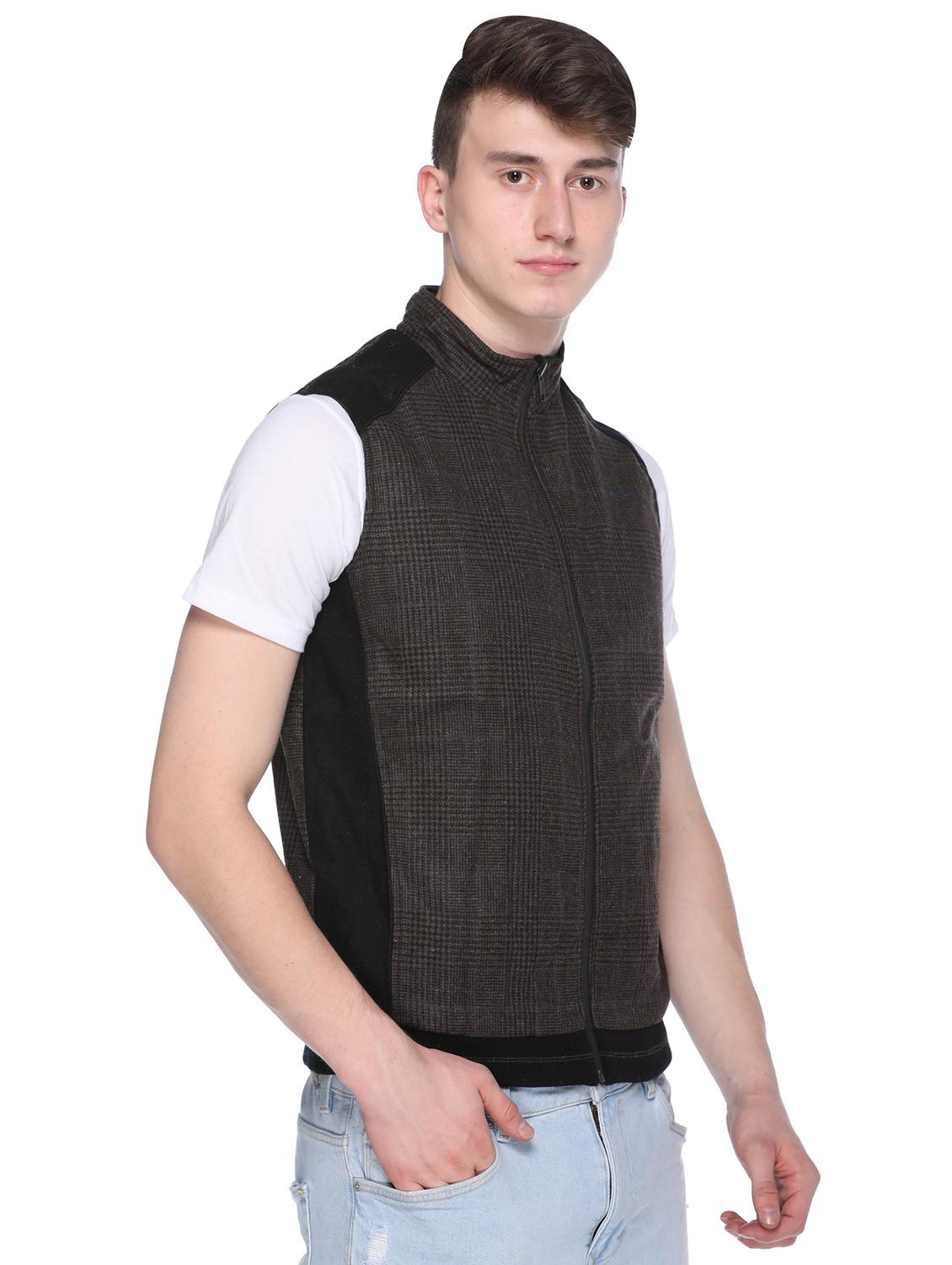 grey checkered reversible casual jacket - 16696714 - Zoom Image - 3