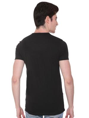 black solid t-shirt - 16698095 - Standard Image - 3