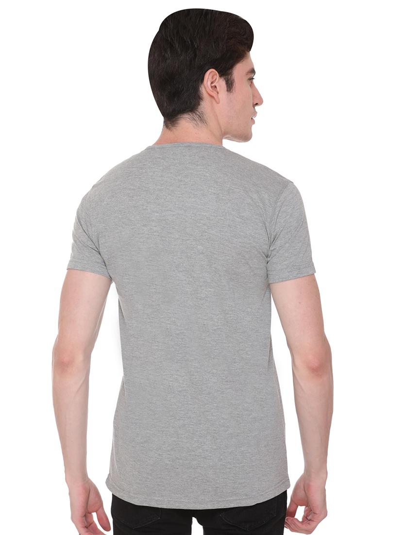 grey solid t-shirt - 16698097 - Zoom Image - 3
