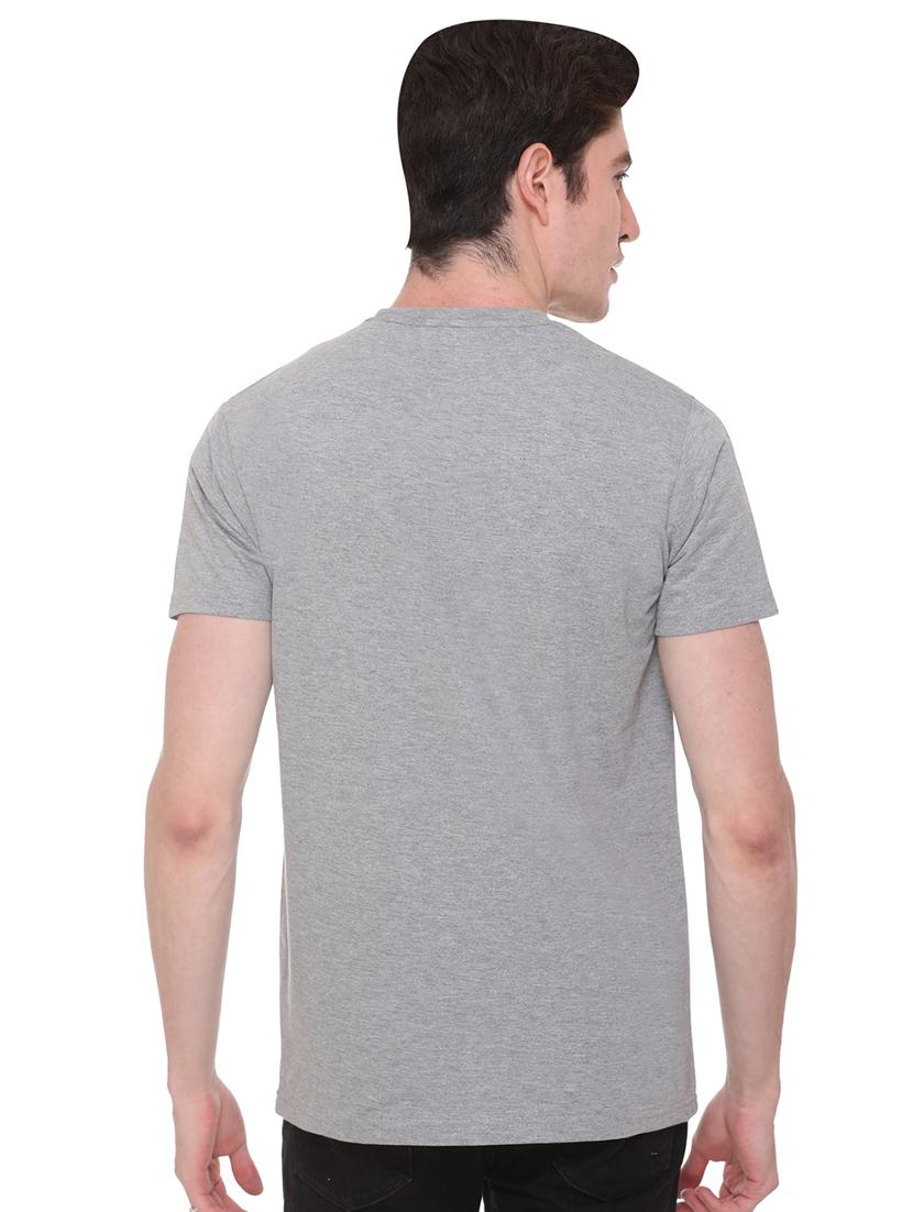 grey chest print t-shirt - 16698104 - Zoom Image - 3