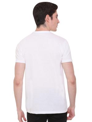 white chest print t-shirt - 16698105 - Standard Image - 3
