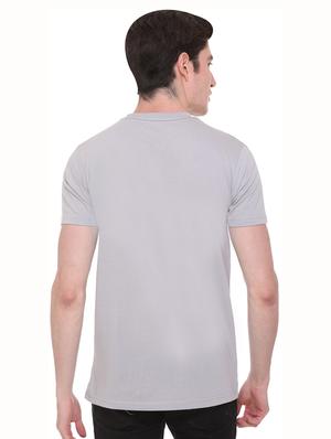 grey typographic chest print t-shirt - 16698118 - Standard Image - 3