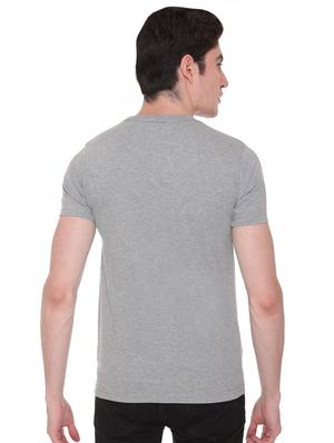 grey typographic chest print t-shirt - 16698128 - Standard Image - 3