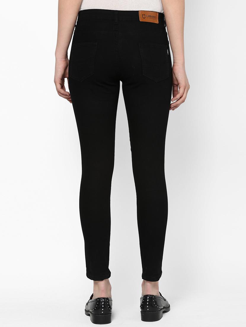 high rise solid jeans - 16698235 - Zoom Image - 3