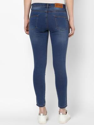 side taped stone washed jeans - 16698238 - Standard Image - 3
