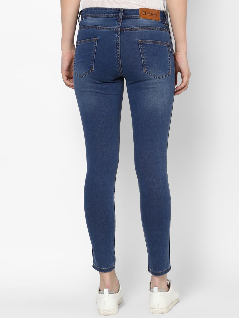 side taped stone washed jeans - 16698238 - Zoom Image - 3