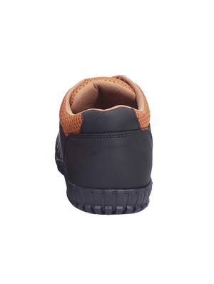 brown leatherette lace up sneakers - 16698305 - Standard Image - 3