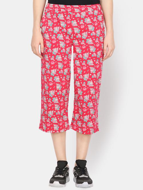 high rise floral capri - 16698336 - Standard Image - 1