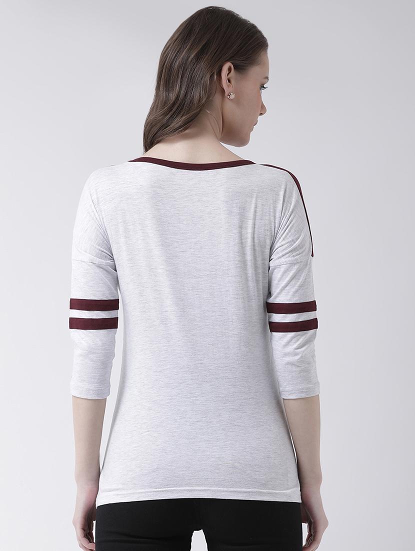 crew neck color block tee - 16698549 - Zoom Image - 3