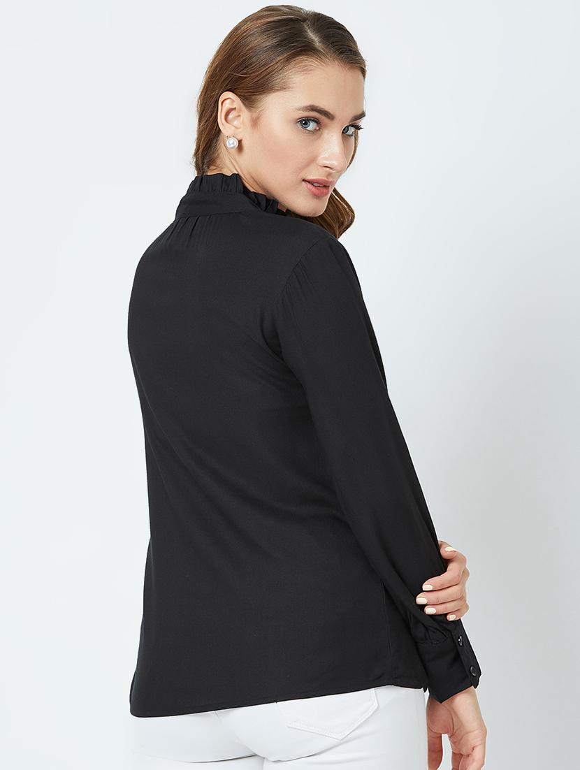 bishop sleeved embroidered detail top - 16698798 - Zoom Image - 3