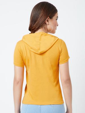 short sleeved quirky text hooded tee - 16699040 - Standard Image - 3