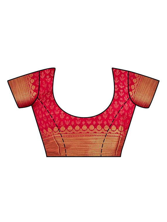 conversational kanjivaram saree with blouse - 16699154 - Zoom Image - 3