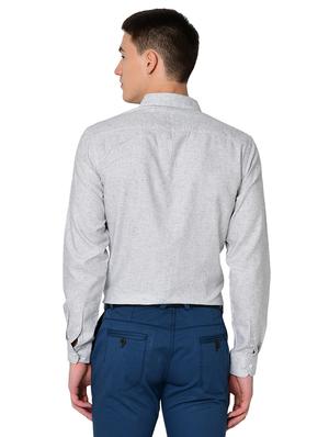 white self design casual shirt - 16699246 - Standard Image - 3