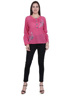 embroidered a-line kurti - 16699282 - Standard Image - 3