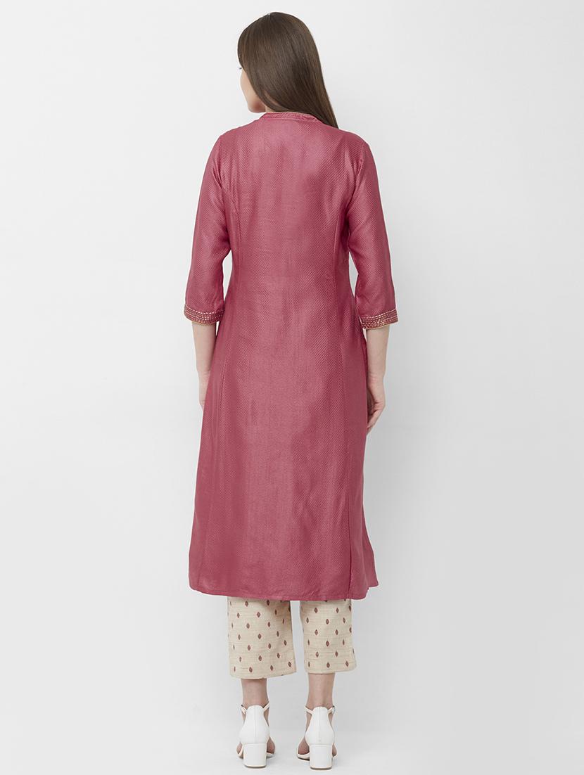 embroidered kurta pant set - 16699704 - Zoom Image - 3